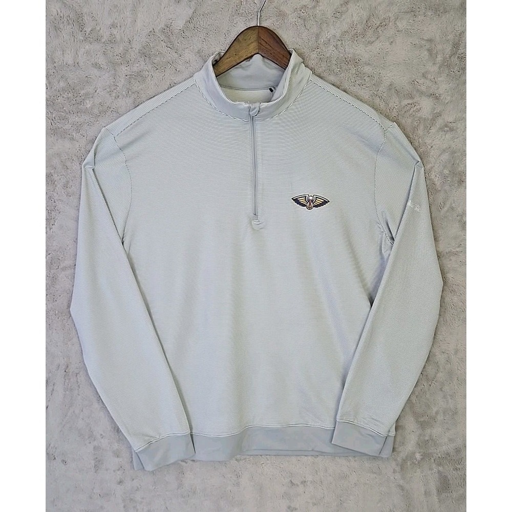 Columbia White New Orleans Pelicans‎ Oakland Downs Omni-Wick Quarter-Zip Top